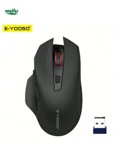 Buy e-yooso X-26 USB 2.4G Wireless Gaming Mouse 4800 DPI 5 buttons optical gamer Mice ergonomic for computer laptop PC in UAE