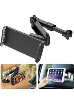 Buy Car Headrest Mount/Tablet Holder Car Backseat Seat Mount/Tablet Headrest Holder Universal 360° Rotating Adjustable for All 4.5"-10.5" Tablet iPad in UAE