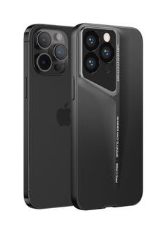 اشتري LEEKA Ultra Slim New Sport Car Design Fiber Back Cover Luxury Blade Camera Protection case for apple iPhone 14 Pro Max (Black) في الامارات