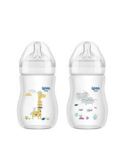 Buy Wee Baby Natural PP Biberon 250 ml Assorted in Saudi Arabia