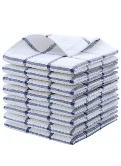 Buy Basic Terry Collection Windowpane Dishcloth Set, 8 Piece. in Saudi Arabia