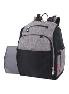 اشتري Large Grey Diaper Bag Backpack With Changing Pad And Stroller Straps (Grey Kaden) في الامارات