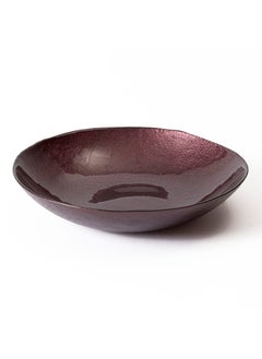 Buy Aura Decor Bowl, Dark Purple - 27 cm in UAE