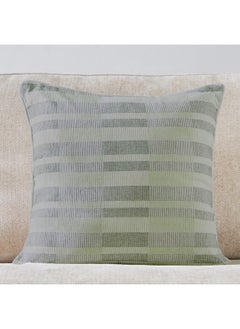 Buy Artist Verde Yarn Dyed Box Filled Cushion 50 x 50 cm in Saudi Arabia