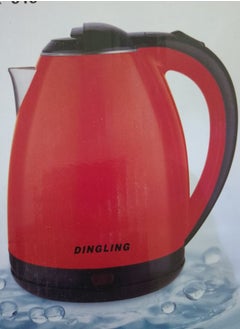 Buy Dingling Electric Water Kettle, 1.8 Liters, Red Color in Saudi Arabia