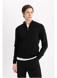 اشتري Man Tricot Standart Fit Halfzip Long Sleeve Sweater في مصر