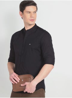 اشتري Mandarin Collar Regular Fit Shirt في الامارات