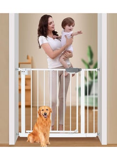 Buy Auto Close Extra Wide Child Gate With 10 CM Extension Kit, Maximum Suitable For 94 CM, (Safety Railing + 10CM Extension Kit) in UAE