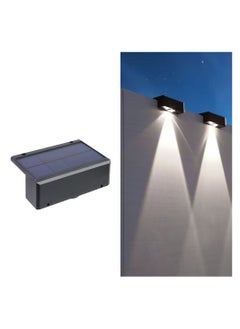 Buy 2023 new super bright solar wall lamp outdoor garden yard layout wall lamp home courtyard atmosphere lamp（White light） in Saudi Arabia