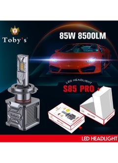 Buy Toby’s New S85 PRO 2024 Upgraded 9005/HB3 170W Tested LED Headlight Bulbs17000LM/pair Super Bright Headlights Conversion Kit 6500K Xenon White Halogen Replacement with Fan Pack of 2 in UAE