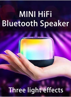 Buy Portable Bluetooth Speaker with Dazzling Light Phone PC Car Stereo HiFi Speaker 24H Playtime for Outdoor Beach,Pool, Bike, Shower in Saudi Arabia