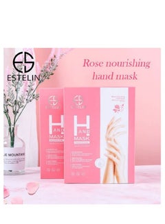 Buy Rose Nourishing Hand Mask Moisturizing Spa For Hands - 2 Pairs in UAE