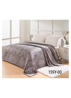 اشتري Soft touch summer bed blanket, 1.5 kg, king size, 240x220 cm في السعودية