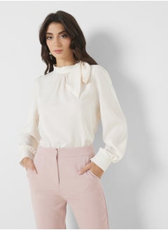 Buy Top With Neck Tie Detail in UAE