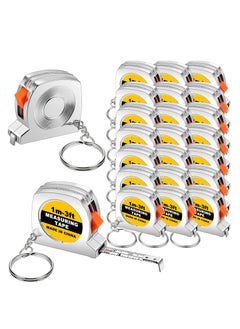 Buy 20 Pieces Keychain Tape Measure, Mini Tape Measure, Functional Pocket Tape Measure, Small Tape Measure Retractable for Adult Kids Construction Affair Birthday Party Favors Goody Bag Stuffers Prizes in Saudi Arabia