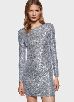 Buy Shimmer Knitted Dress in UAE