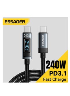 Buy Ultra-Durable High Speed Charging 240W 6A And Syncing Data Display screen USB-C to USB-C Cable in Saudi Arabia