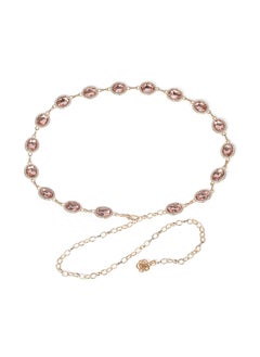 اشتري Fashion Rhinestone Studded Waist ChainPink Pink في الامارات