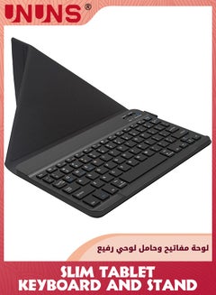 Buy Universal 7.0 Inch Android Tablet Case With Keyboard,Removable Wireless Bluetooth Keyboard,PU Leather Folio Book Cover And Stand,Slim Portable Keyboard iOS/Android/Windows System Tablet in UAE