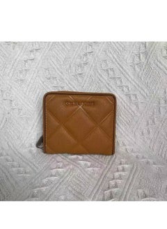 Buy CHARLES & KEITH Anwen Quilted Zip-Around Wallet - Brown in UAE