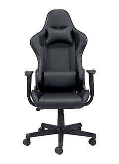 Buy SBF Ergonomic High Back PU Leather Office Chair | Reclining Backrest up to 180° | Gaming Chair with Adjustable Height, Headrest, and Lumbar Support, Black in UAE