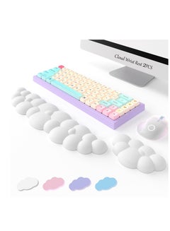 Buy COOLBABY Cloud Wrist Rest Keyboard Memory Foam Keyboard Palm Rest Lightweight With Non-Slip Base for Typing Pain Relief Ergonomic Keyboard Pad with Wrist Support 2PCS in UAE