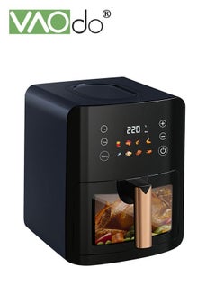 Buy Air Fryer 6L Touch Screen Visual Electric Fryer 1400W Rated Power Electric Oven in Saudi Arabia