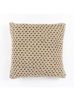 Buy Wesley Filled Cushion, Latte - 45X45 Cm in UAE