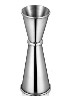 Buy Double Jigger, 304 Stainless Steel Measure Cup Dual Spirit Measurer Double Shot 30ml/60ml Short Drink Mixer Jigger Perfect Party Silver Kitchen Tools for Party, Wedding Anniversary, Birthday in UAE