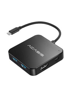 اشتري USB C Hub, Multi-Port USB Type-C Hub with 4K HDMI, Power Delivery 100 W | 3 USB 3.0 Port | 1 Type-C 3.0 Port | USB Splitter Adapter for MacBook, Mac Mini, XPS, Laptop and USB C Devices (0.5ft) في الامارات