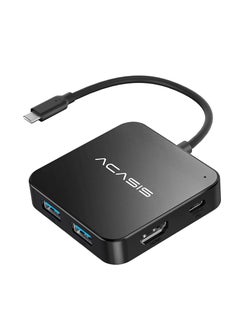 اشتري USB C Hub, Multi-Port USB Type-C Hub with 4K HDMI, Power Delivery 100 W | 3 USB 3.0 Port | 1 Type-C 3.0 Port | USB Splitter Adapter for MacBook, Mac Mini, XPS, Laptop and USB C Devices (0.5ft) في الامارات