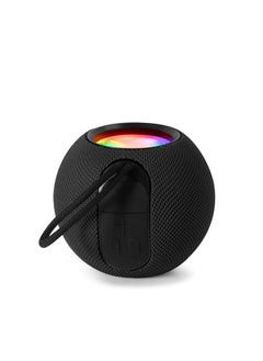 Buy G3 Mini Portable Bluetooth Speaker , RGB Portable Wireless 5W Stereo Speaker – AUX  Audio Input / TF card /  USB Playback  – 500mAh Battery (2-4 hours ) chargeable DC-5V  – IPX4 | Black in Egypt