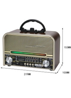 Buy Radio NS-6678BT Wireless Rechargeable Radio Fm Classsic Multicolour in Saudi Arabia