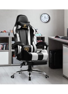 اشتري Reclining Gaming Chair Esports Office Gaming Chair with Footrest Gaming Computer Chair High Back Racing Style Office Chair Lumbar Support Adjustable Rolling Swivel Desk Chair Executive Office Chair في السعودية