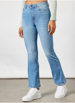 Buy High-Waist Flared Jeans in UAE