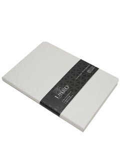 Buy Leather Notebook a5 Cream Paper Soft Leather White in Egypt