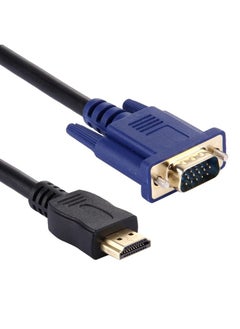 Buy 1.8m HDMI Male to VGA Male 15PIN Video Cable(Black) in UAE