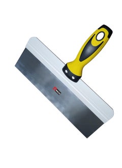 Buy Putty Scraper 12-Inch Putty Knife with Soft Grip Handle Stainless Steel Drywall Taping Knife Yellow Handle Metal Putty Knife for Drywall Repair in UAE