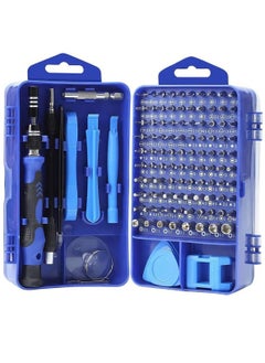 اشتري Precision Screwdriver Set 115 in 1 Repair Tools Kit with Magnetic Driver Kit,Electronics Precision Screwdriver Set with Portable Bag for Repair Computer, Cell Phone, PC, iPhone,Tablets (Blue) في الامارات