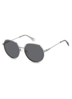 Buy Unisex Polarized Oval Sunglasses - Pld 4160/G/S/X Grey Millimeter - Lens Size: 55 Mm in Saudi Arabia