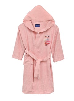 Buy Children's Bathrobe. Banotex 100% Cotton Super Soft and Fast Water Absorption Hooded Bathrobe for Girls and Boys, Stylish Design and Attractive Graphics SIZE 12 YEARS in UAE