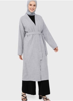 Buy Belted Longline Coat in UAE