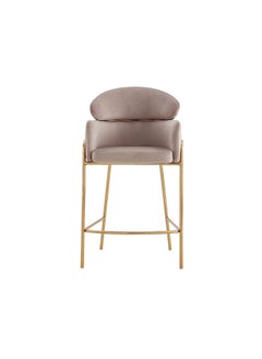 Buy Debby Bar Stool - Gold/Cream in UAE