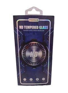 Buy Tempered Glass Screen Protector For Samsung A51 Black/Clear in Saudi Arabia