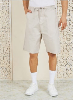 Buy Premium Stretch Slub Twill Casual Shorts in Saudi Arabia