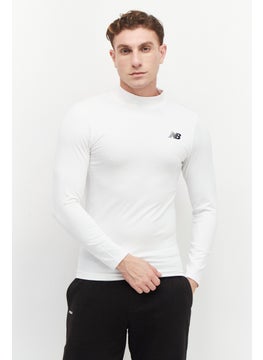 Buy Men Sportswear Fit Long Sleeves Training Sweatshirt, White in UAE