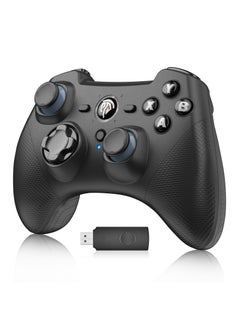 Buy EasySMX Wireless Game Joystick Controller, 2.4G Wireless Gamepad Joystick PC, Dual Vibration, 14 Hours of Playing for PC/Steam/PS3/TV BOX/Nintendo Switch (Black) in Saudi Arabia