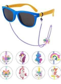 Buy Pack of 8 Kids Glasses Strap Unicorn Rainbow Adjuster Stretchy Eyeglass Strap for Boys Girls in Saudi Arabia