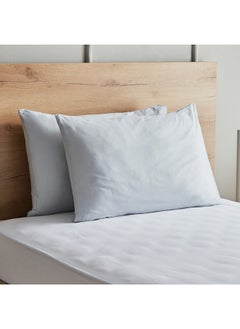 اشتري Essential 2-Piece Cotton Pillow Cover Set 75 x 50 cm في الامارات