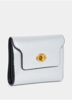 Buy Solid Turn Lock Detail Wallet in Saudi Arabia